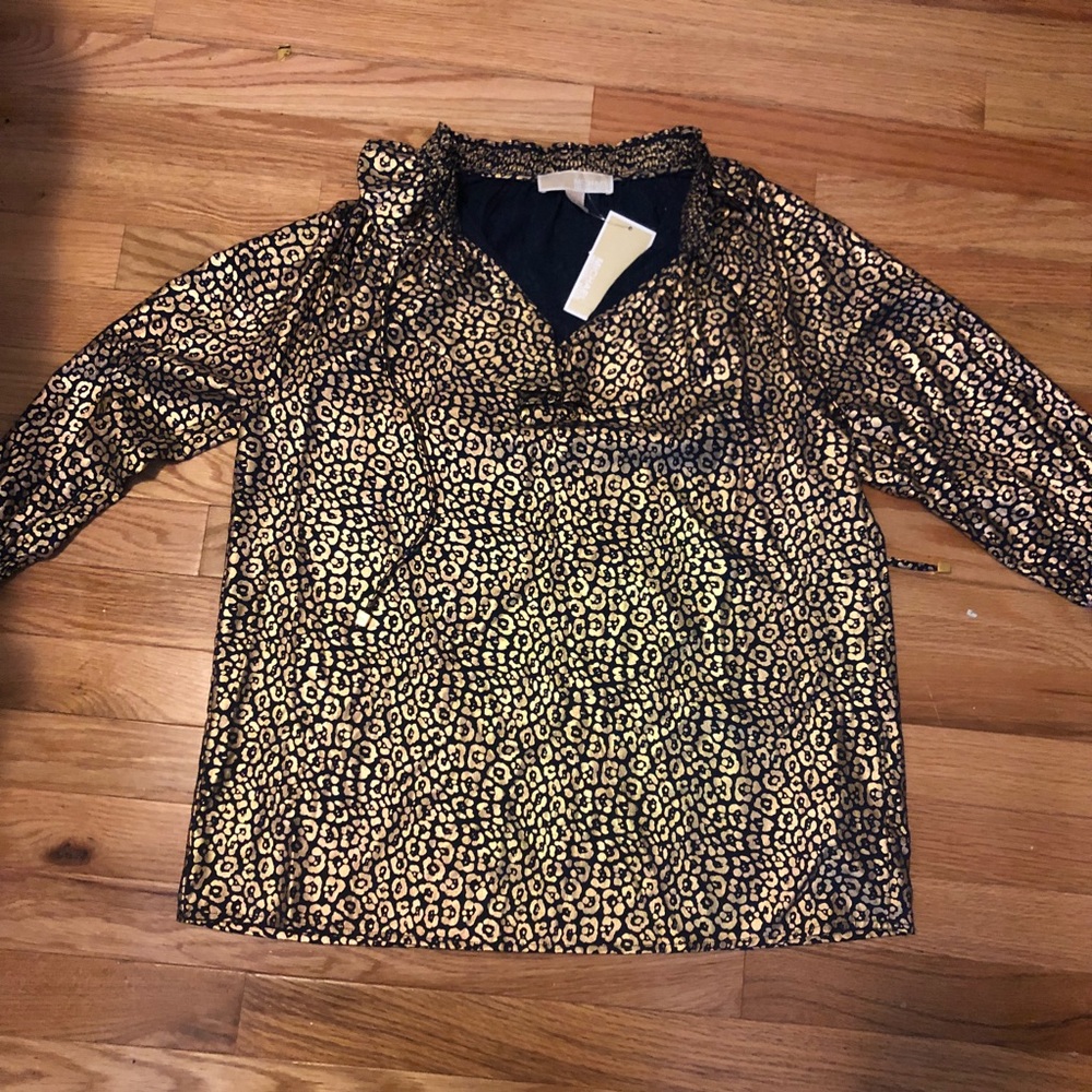 ***BRAND NEW*** MICHAEL KORS NAVY TOP WITH GOLD